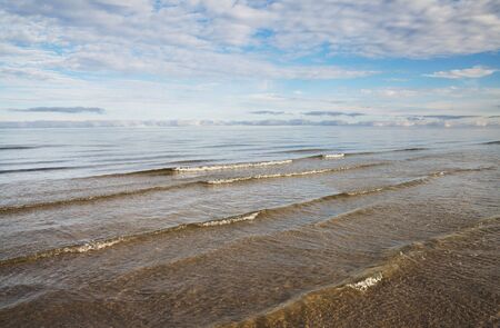 Baltic sea with small waves.の写真素材