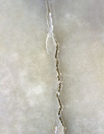 Crack in the ice surface.