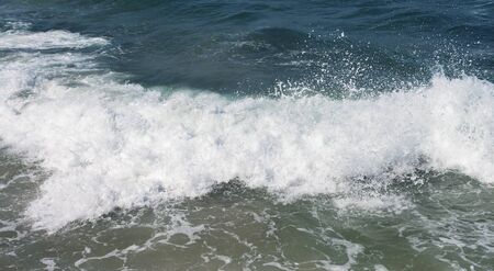 Wavy Mediterranean sea in Tel Aviv.