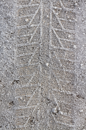 Surface of road in a winter.の写真素材