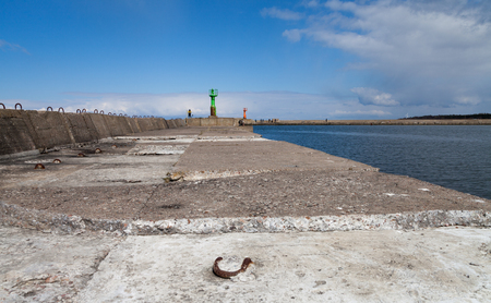 Mole in Liepaja, Latvia.の写真素材