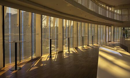 LATVIA, LIEPAJA - MAY 6: Liepaja is the third largest city in Latvia. Inside of great amber concert hall on 6 May 2017 in Liepaja.のeditorial素材