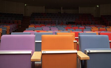 LATVIA, LIEPAJA - MAY 6: Liepaja is the third largest city in Latvia. Inside of great amber concert hall on 6 May 2017 in Liepaja.のeditorial素材