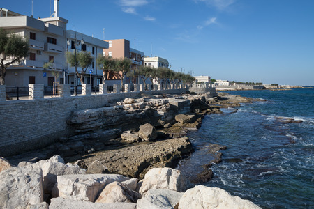 Coastline of Giovinazzo in a morning.