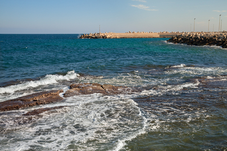 Coastline of Giovinazzo in a morning.のeditorial素材