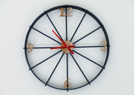 Wall clock shown time.