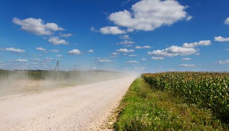 Bicycle ride down a country road.