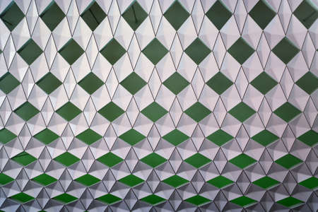 NORWAY, OSLO - JULY 15: Oslo is the capital and most populous city of Norway. View to surface of wall in opera house on 15 July 2011, Oslo, Norway.のeditorial素材