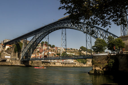 PORTUGAL, PORTO - SEPTEMBER 5: Porto is the second largest city in Portugal. View to bridge above...