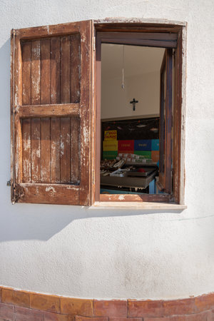 ITALY, TRAPANI - 19 OCTOBER: Trapani is a city on the west coast of Sicily, the city is still an important fishing port. View of the fish market in Trapani on 19 September 2022, Trapani, Sicily.のeditorial素材