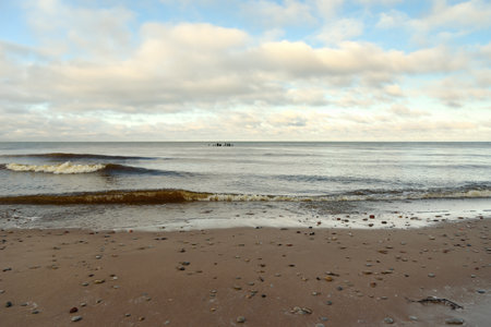 View of the Baltic sea coast.の写真素材