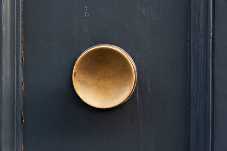 Door handle on the outside.