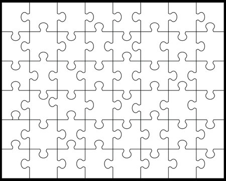 White puzzle illustrationのイラスト素材