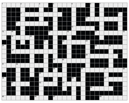 An empty crossword puzzle illustrationのイラスト素材
