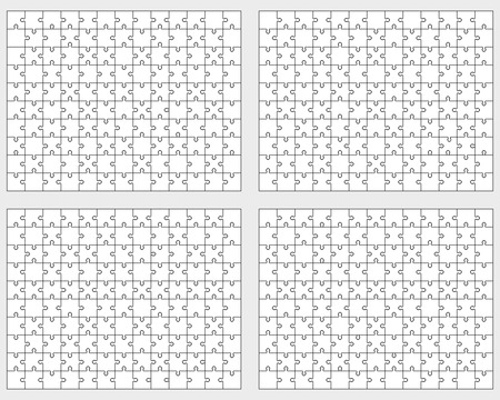 illustration of white puzzleのイラスト素材