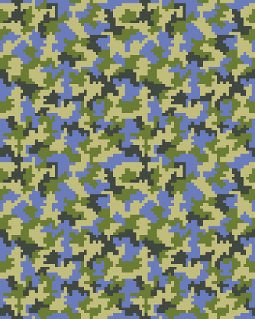 Seamless digital fashion camouflage pattern, vectorのイラスト素材