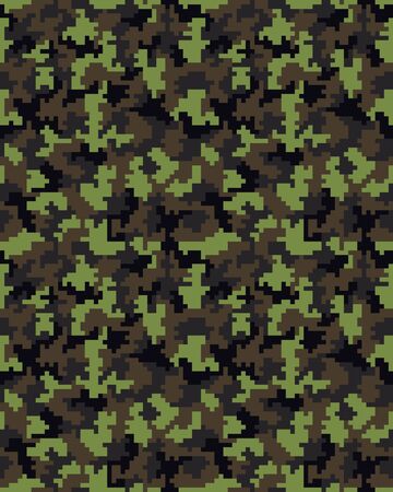 Seamless digital fashion camouflage pattern, vector backgroundのイラスト素材