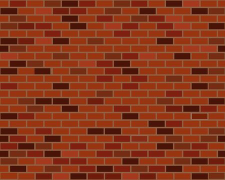 Red brick wall seamless, texture pattern for continuous replicateのイラスト素材
