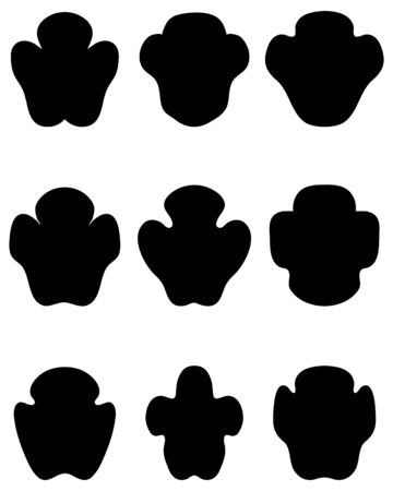 Rhinoceros step icon. Simple illustration of rhino step vectorのイラスト素材