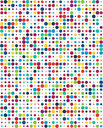 Seamless vector pattern with colorful dots, backgroundのイラスト素材