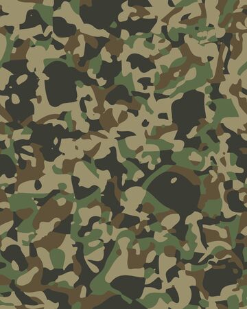 Camouflage pattern background seamless vector illustration. Military fashionable abstract geometric texture.のイラスト素材