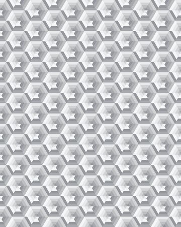 Geometric camouflage hexagon seamless pattern, vector illustrationのイラスト素材