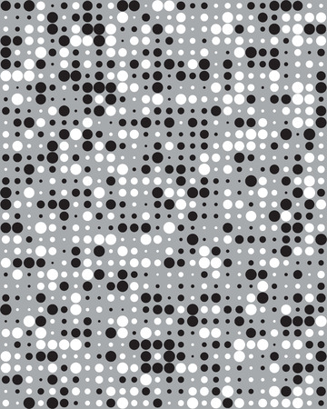 Seamless vector pattern with black and white dots, backgroundのイラスト素材