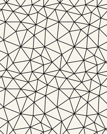 Polygonal seamless background. Geometric line black pattern for wallpapers and textileのイラスト素材