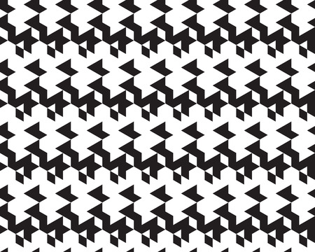Seamless  monochrome  polygonal black  patternsのイラスト素材