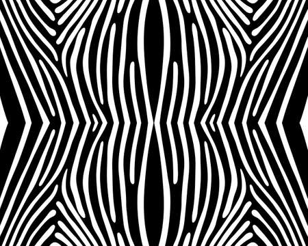 Seamless pattern of zebra leather, black color on a white backgroundのイラスト素材