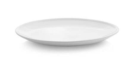 plate isolated on white background.の写真素材