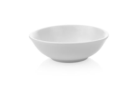 white ceramics bowl on white background.の写真素材
