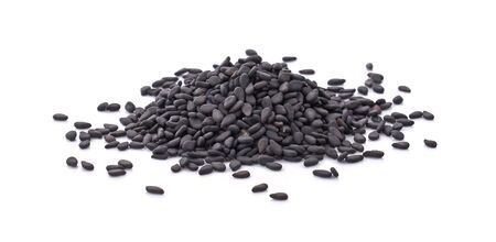 sesame isolated on white backgroundの写真素材
