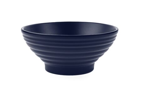 black bowl on white background.の写真素材