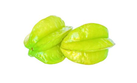 Star apple on white background.の写真素材