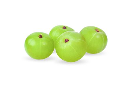 Indian gooseberry isolated on white background.の写真素材