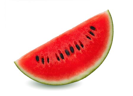 watermelon on white background.の写真素材