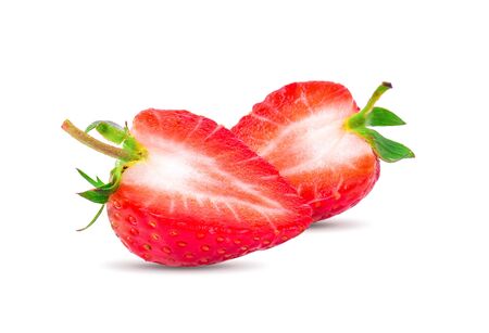 Strawberry isolated on white background.の写真素材