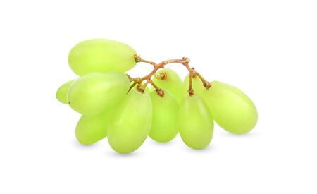 Fresh grapes on white background.の写真素材
