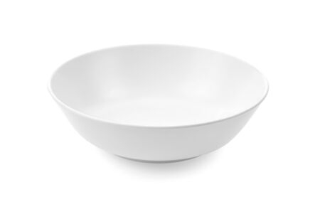 white ceramics bowl isolated on white background.の写真素材