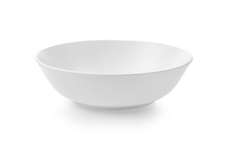 white bowl isolated on white background.の写真素材
