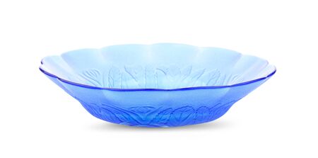 glass bowl on white background.の写真素材