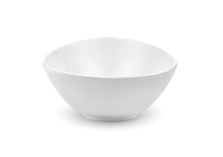 white ceramics bowl isolated on white background.の写真素材