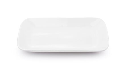 white plate on white background.の写真素材