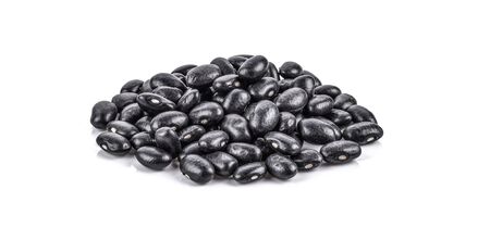black bean on white background.の写真素材