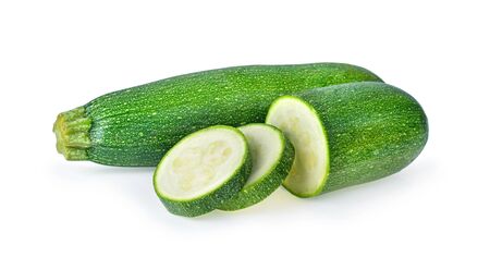 fresh cucumber on white background.の写真素材