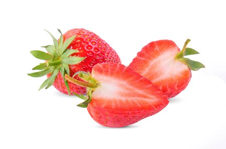 Strawberry isolated on white background.の写真素材