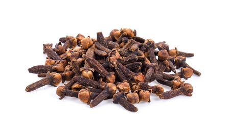 Dry clove isolated on white back ground.の写真素材