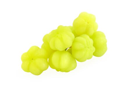 star gooseberry on white background.の写真素材