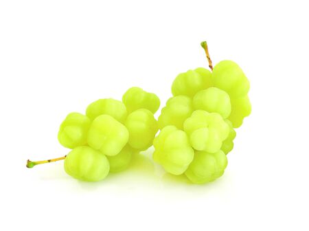 star gooseberry on white background.の写真素材